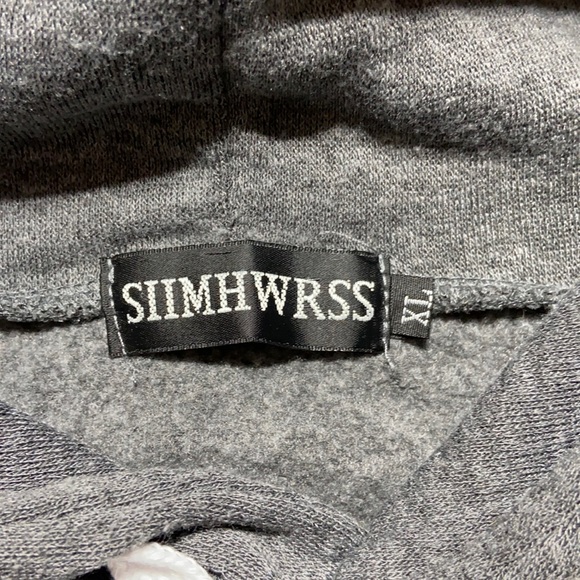 Siimhwrss Hoodie Sweater Pull Over Front Pocket XLarge - Picture 4 of 10
